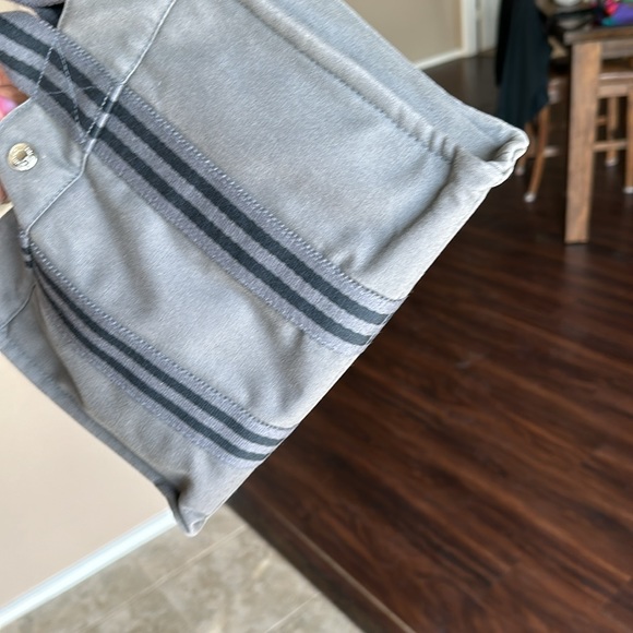 Authentic Hermes vintage HERLINE canvas small tote - Picture 6 of 9